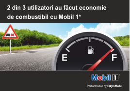 2 din 3 utilizatori au facut economie de combustibil cu Mobil 1